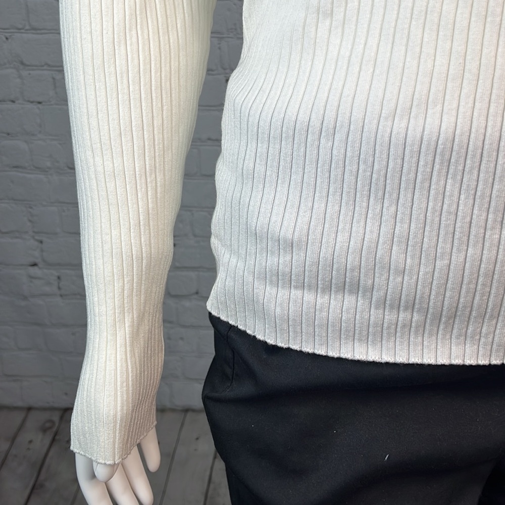 INC Off White Ribbed Crossover Sweater Plus Size XXL - Picture 6 of 6